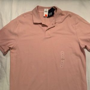 GAP pink polo shirt